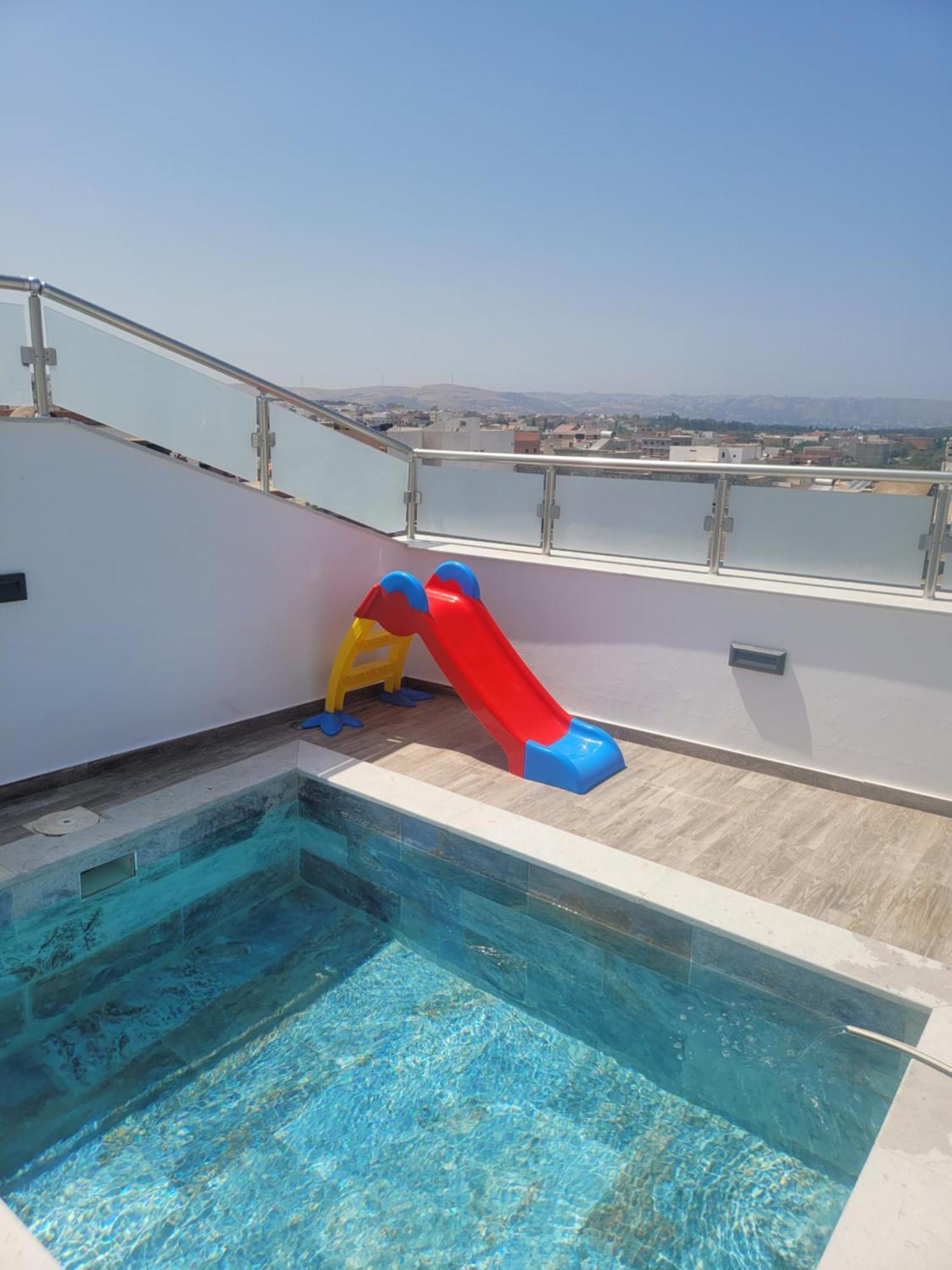 Appartement Avec Piscine Vue Sur Mer Ra's al Jabal Extérieur photo