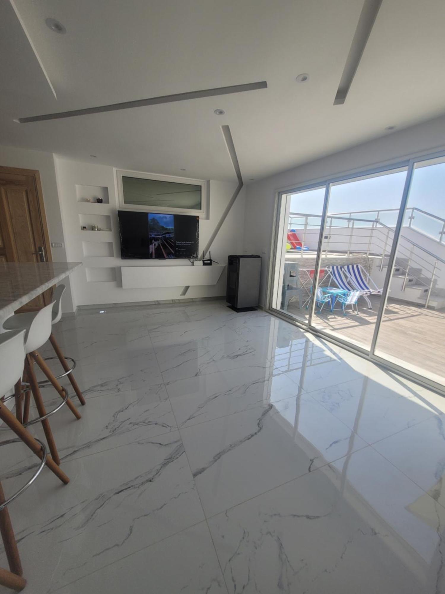 Appartement Avec Piscine Vue Sur Mer Ra's al Jabal Extérieur photo